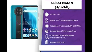 Мини #обзор смартфона Cubot Note 9 (3/32Gb) Green