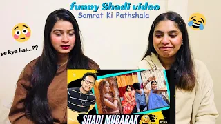 Shadi Mubarak 2023 | funny jaimala Varmala video | Samrat Ki Pathshala | The Girls Squad REACTION !!
