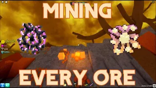 Mining EVERY ORE In Azure Mines Roblox Halloween Edition! 🎃