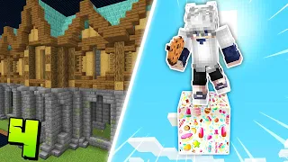 Am Construit un MANSION pe Minecraft CANDY ONE BLOCK #4