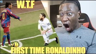 Crazy American Ronaldinho Fan Reacts| Ronaldinho Legendary Skills That Shocked The World REACTION