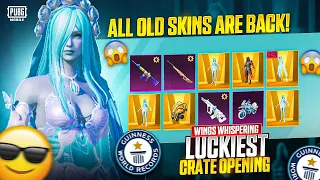 Wings Whispering Crate Opening Pubg | Glacial Bride Set Crate Opening | Forsaken Glace AUG Opening