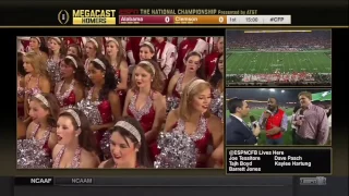 2015 CFP National Championship (Homers Megacast) - #2 Alabama vs. #1 Clemson (HD)