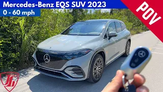 Mercedes-Benz EQS 580 SUV 2023 // Sound & 0-60 [POV-4K]