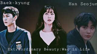 | Han Seojun X Joo Seok-kyung X Baek-kyung | • True Beauty X Penthouse X Extraordinary you •