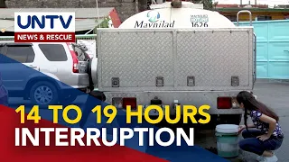 Maynilad customers, makararanas ng 14 hanggang 19 oras na water service interruption