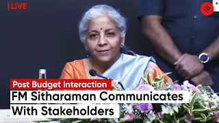 LIVE: Finance Minister Nirmala Sitharaman’s Post Budget Interaction With Stakeholder| Hyderabad