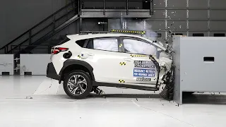 2024 Subaru Crosstrek passenger-side small overlap IIHS crash test
