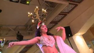Egyptian Folk Амина bellydance Танец со свечами(shamadan show)Amina Garayeva