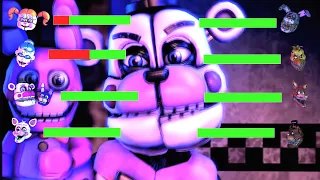 SFM FNaF Slasher vs Funtime WITH Healthbars