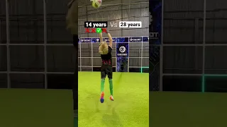 Do you think he will be same skilled in 14 years?👊🙏🏽😍 #football #footbot #soccer #goalkeeper