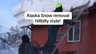 Snow removal hillbilly style in Alaska!