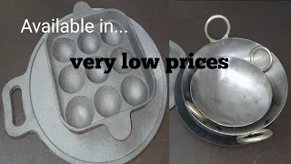 Cast Iron Cookware @Cheap Price | Indian Traditional & Organic Utensils |Iron & Cast Iron cookware