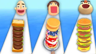 SANDWICH RUNNER vs PANCAKE RUN vs BURGER RUSH - Triple Game