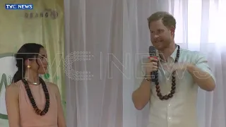 WATCH: Prince Harry, Duchess Meghan Activities At Light Academy In Abuja