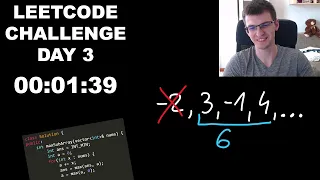 LeetCode Challenge Day 3 - Max Subarray