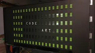 Biggest DIY open-source split-flap display? 108 characters, 4320 flaps!