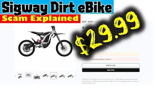 Very Cheap Segway Dirt eBike X260 scam explained