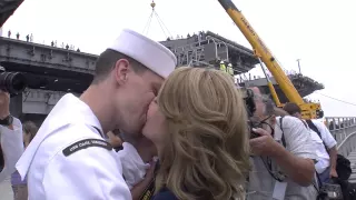 Homecoming Sailors of USS Carl Vinson Proud to Make History