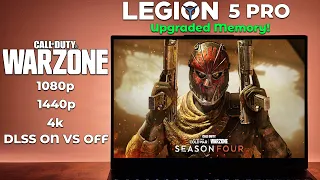 Lenovo Legion 5 PRO + Upgraded Memory | RTX 3060 Laptop + 5800H | WARZONE | 1080p | 1440p | 4k