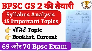 🔥 Bpsc GS 2 Important Topics | Bpsc Mains syllabus Discussion | Bpsc mains GS 2 | 69 और 70 Bpsc