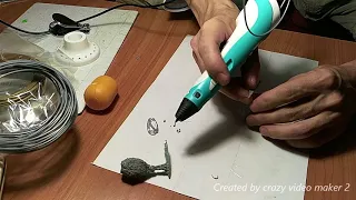 Рисунок 3D ручкой. Дракон