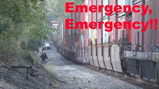 CSX Freight Train Goes Into Emergency After Striking A Pedestrian