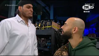 Shanky reta a Ricochet a una lucha en Backstage por el Titulo IC - WWE SmackDown Español: 22/04/2022