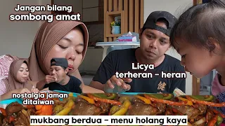 sombong ⁉️ mukbang menu HOLANG KAYA - SATU nampan Berdua