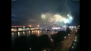 CCTV Алые паруса 2018 салют на Неве фейерверк водно-пиротехническое шоу