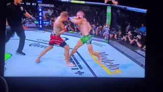 CONOR MCGREGOR LEG BREAK VS  POIRIER REPLAY SLOW MOTION