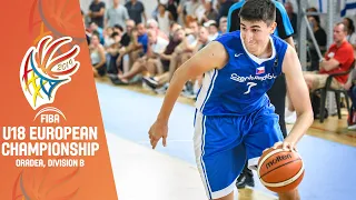 Czech Republic v Norway - Full Game - FIBA U18 European Championship Division B 2019