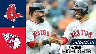 Cleveland Guardians vs. Boston Red Sox GAME HIGHLIGHTS 04/24/2024 | MLB Highlight 2024