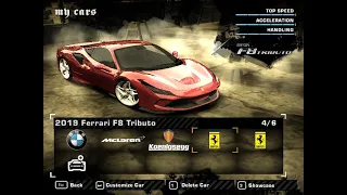 NFS Most Wanted - Ferrari F8 Tributo