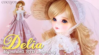 [JPN/ENG CC] BJD MYOU Doll 1/4 MSD Delia unboxing 球体関節人形 開封 엠유돌 딜리아 구체관절인형 개봉후기 언박싱 (4K)