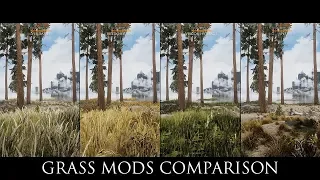 Skyrim SE Mods: Grass Mods Comparison ( Verdant, Veydosebrom, Viscous Foliage, SFO )
