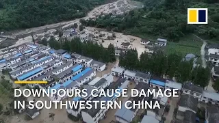 Torrential rains force thousands from their homes in southwestern China