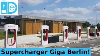Tesla Supercharger Giga Berlin - Grünheide - Rundgang vor der Fabrik