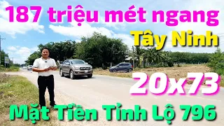 Chị Như bán đất đẹp mặt tiền đường DT796 Châu Thành Tây Ninh giá 3 tỷ 740 triệu xây biệt thự quá đẹp