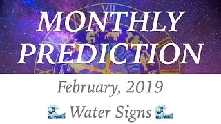 Feb 2019 Monthly Prediction // Water Signs // Cancer Scorpio Pisces