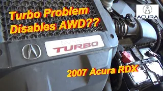 TURBO Problem Disables AWD? (Acura RDX)