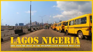 Dive into the belly of Africa's most populated city : Lagos Nigeria - overcrowded mega-city markets