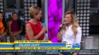 Hilary Duff performs 'Confetti' and 'Sparks' at Good Morning America