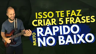 Como criar 5 FRASES no baixo para aplicar nas musicas na IGREJA