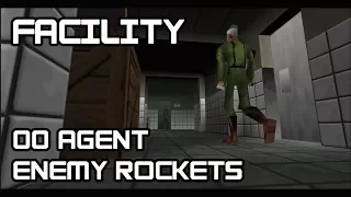 GoldenEye 007 N64 - Facility (00 Agent, Enemy Rockets)