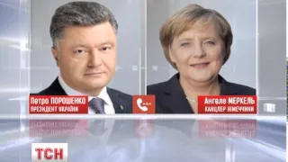 Ангела Меркель і Петро Порошенко наполягають на звільненні українських полонених
