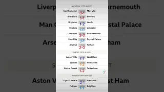 Premier league predictions. Game week 4