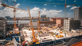 Aufbau: Turmdrehkran am Münchner Hauptbahnhof | 2. Stammstrecke