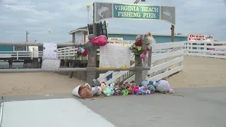 Man recovered from car that drove off Virginia Beach Fishing Pier; memorial grows near the pier