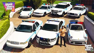 GTA V - Michael Stealing GTA 6 Based Miami Police Vehicles in GTA V! | (GTA V roleplay)